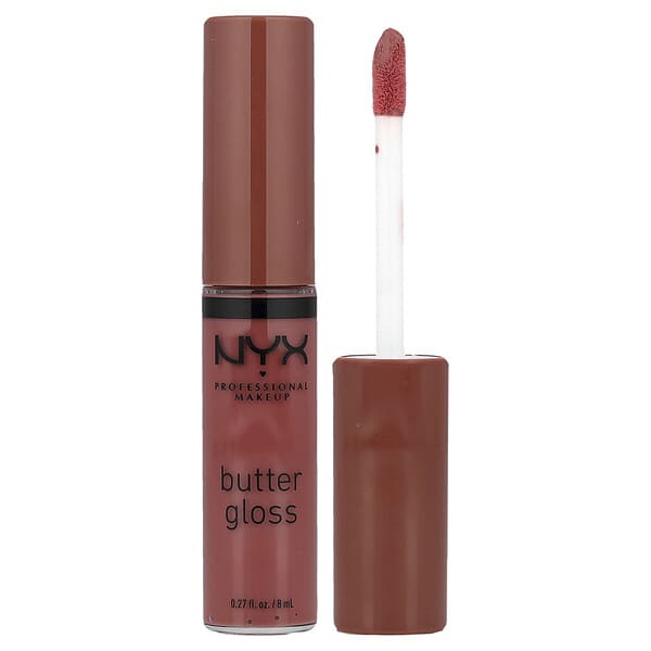 NYX Professional Makeup, Gloss à beurre, Gloss à lèvres, 16 praliné, 8 ml