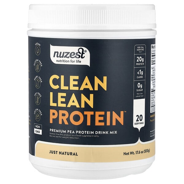 Nuzest Clean Lean Protein™, Just Natural, 17.6 oz (500 g)
