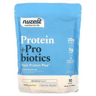 Nuzest, Protein + Pro Biotics, Vainilla francesa, 300 g (10,6 oz)