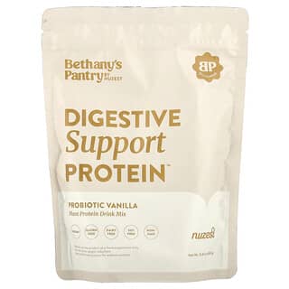 Nuzest, Digestive Support Protein™, Campuran Minuman Protein Tanaman, Vanila Probiotik, 450 g (15,87 ons)