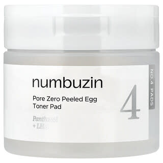 Numbuzin, No.4 Pore Zero Peeled Egg, тоник, 70 шт., 190 мл (6,42 жидк. унции)