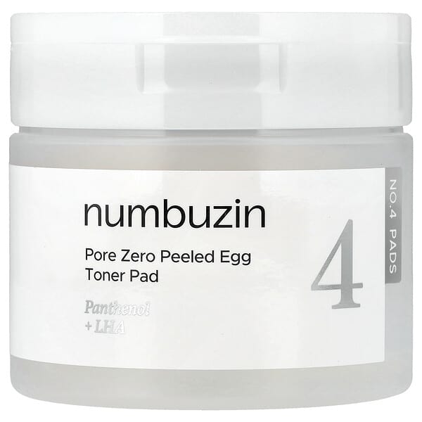 Numbuzin, No.4 포어 제로 필드 에그 토너 패드, 70매, 190ml(6.42fl oz)