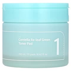 No. 1 Centella Re-Leaf Green Toner Pad, 70 Pads, 6.42 fl oz (190 ml)