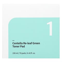No. 1 Centella Re-Leaf Green Toner Pad, 70 Pads, 6.42 fl oz (190 ml)