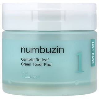 Numbuzin, No.1 Centella Re-Leaf Green Toner Pad, 70 Pads, 6.42 fl oz (190 ml)