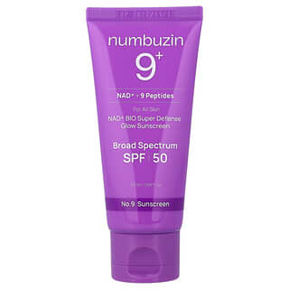 Numbuzin, Br. 9 NAD+ Bio Super Defense Glow krema za sunčanje, za sve tipove kože, SPF 50, 50 ml