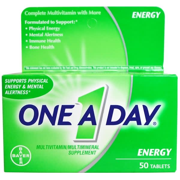 One-A-Day, エネルギー、マルチビタミン/マルチミネラルサプリ、50錠