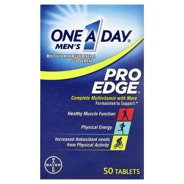 One-A-Day, Men's Pro Edge，全效多維生素，50 片