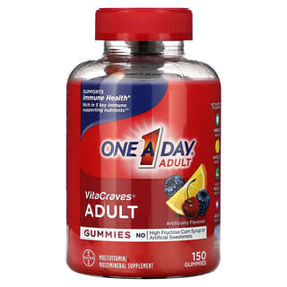 One-A-Day, VitaCraves, Multivitamin-Fruchtgummis für Erwachsene, 150 Fruchtgummis