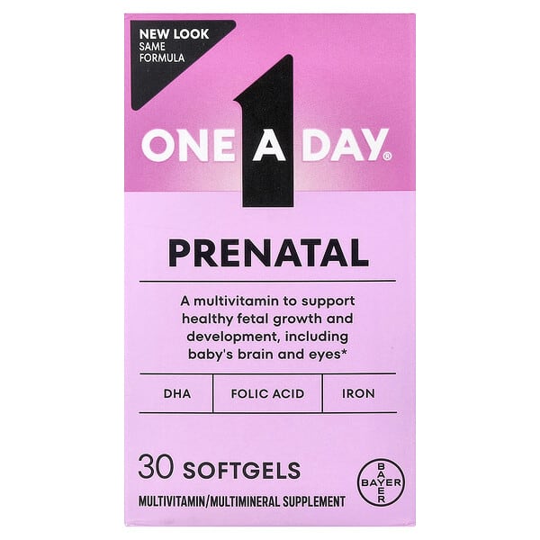 One-A-Day, 產前，30 粒軟膠囊