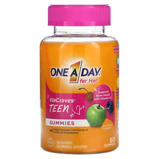 One-A-Day, VitaLeckerbissen, für sie, eine pro Tag, Teen-Multi, 60 Fruchtgummis