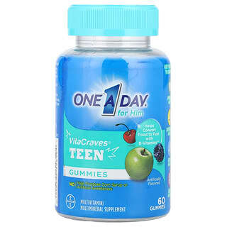 One-A-Day, For Him, VitaCraves®, Teen Multivitamin, 60 Gummies