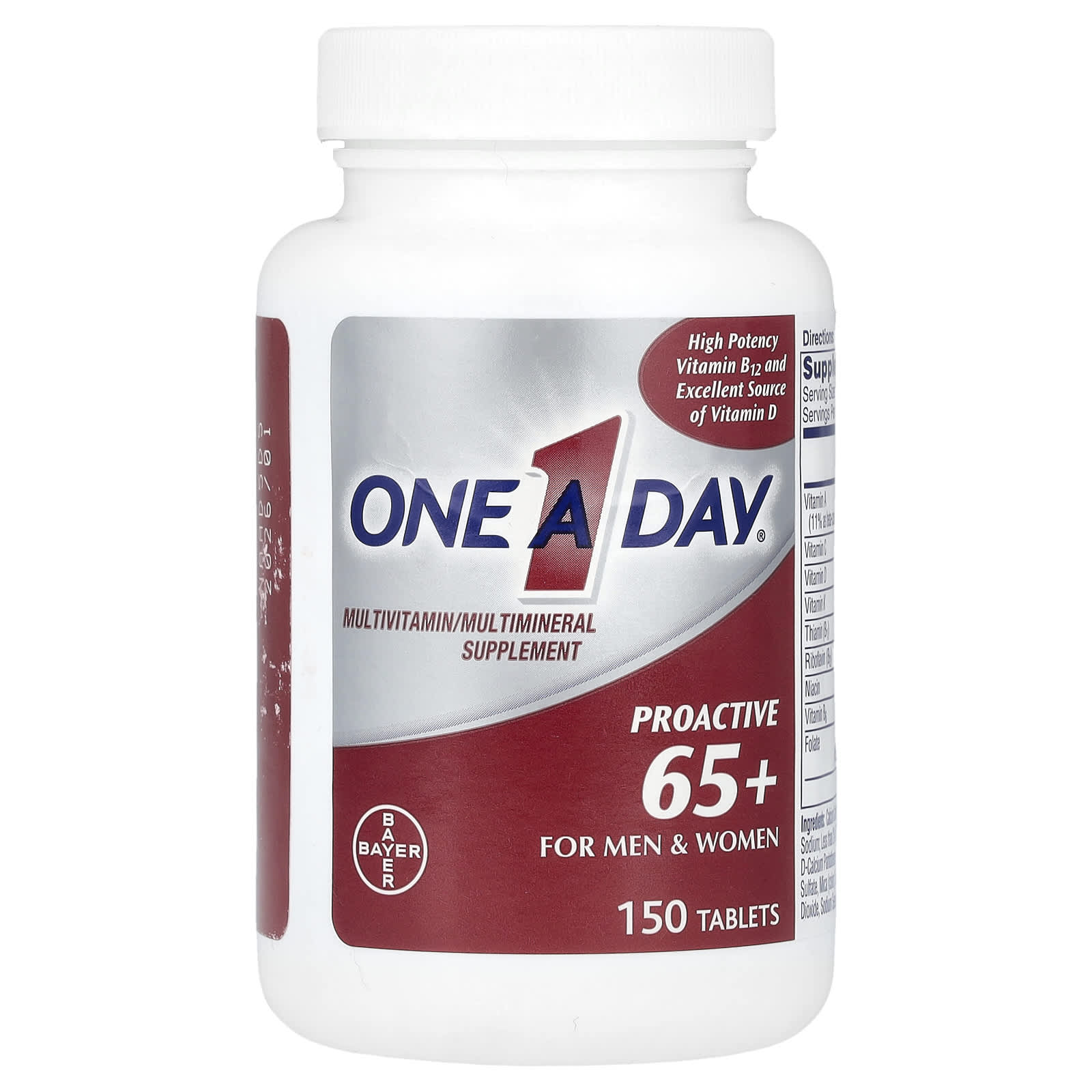 One-A-Day, Proactive 65+, Multivitamin/Multimineral Supplement, For Men