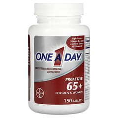 One-A-Day, Proactive 65+，多维生素/多矿物质补充剂，男女适用，150 片