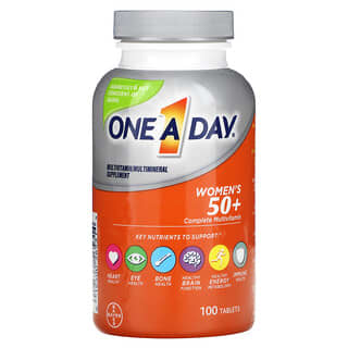 One-A-Day, Mujeres mayores de 50 años, Suplemento multivitamínico completo, 100 comprimidos