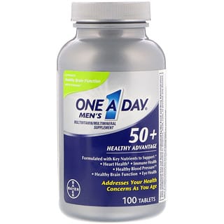 One-A-Day, Pour les hommes de plus de 50 ans, Avantage pour la santé, Multivitamine / Supplément Multiminéral, 100 Comprimés