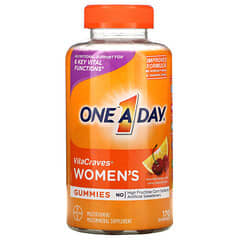 One-A-Day (وان-أ-داي)‏, Women's VitaCraves، مكملات متعددة الفيتامينات والمعادن، 170 قرصًا للمضغ