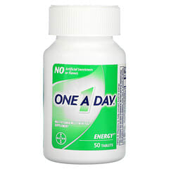 One-A-Day, Energia, Suplemento Multivitamínico / Multimineral, 50 Comprimidos