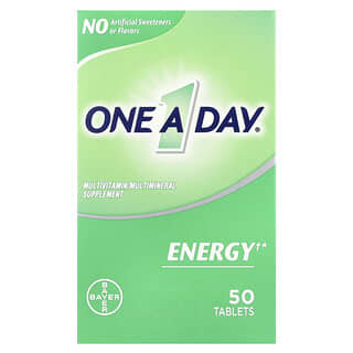 One-A-Day‏, Energy, תוסף מולטי-ויטמין/מולטי-מינרלים, 50 טבליות