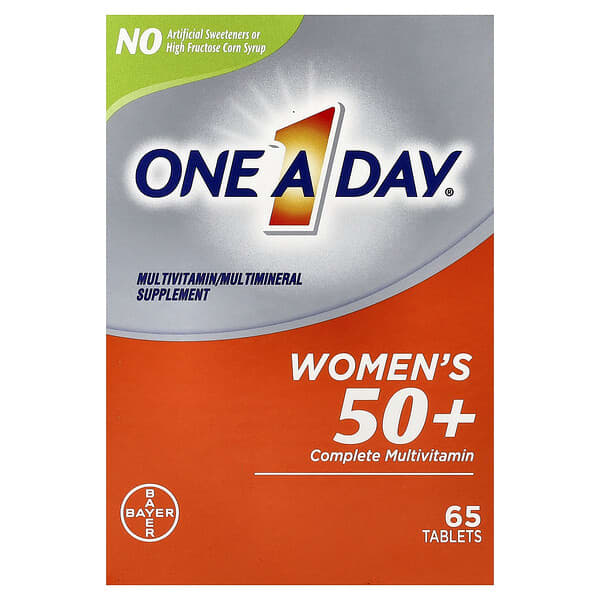 One-A-Day, Women’s 50+ Complete Multivitamin, 65 Tablets