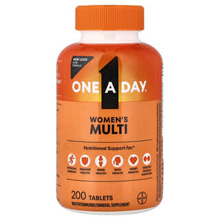 One-A-Day, Multivitamin Lengkap Wanita, 200 Tablet