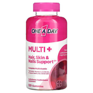 One-A-Day, Multi + Hair, Skin & Nails Support, 120 Gummies