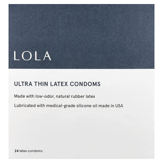 Lola, Ultra Thin Latex Condoms, 24 Latex Condoms