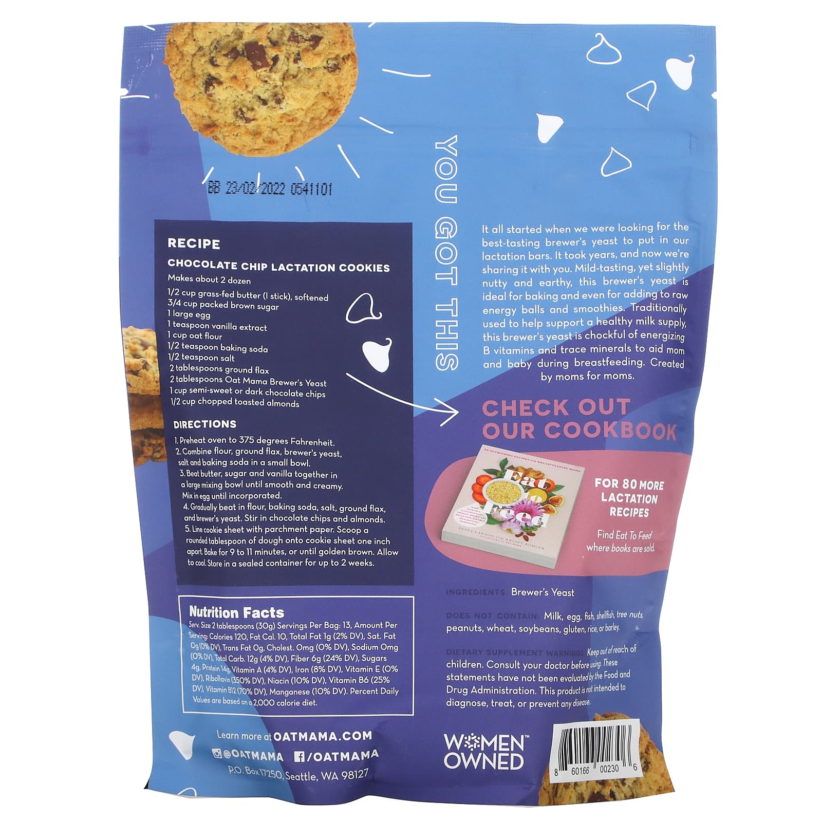 Oat Mama, Brewer's Yeast, 14 oz (397 g)