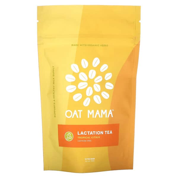 Lactation Tea, Tropical Citrus, Caffeine Free, 14 Tea Bags, 32 g