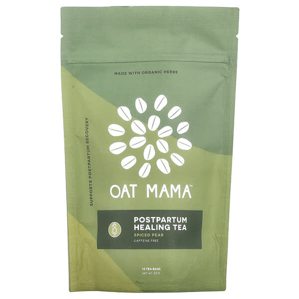 Oat Mama, 산후 힐링 차, 매운 배, 카페인 무함유, 티백 14개, 32g