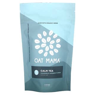 Oat Mama, Calm Tea, Camomila e Flor de Lavanda, Sem Cafeína, 14 Saquinhos de Chá, 32 g
