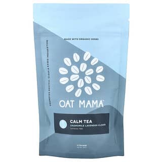 Oat Mama, Calm Tea, 카모마일 라벤더 꽃, 카페인 무함유, 티백 14개, 32g
