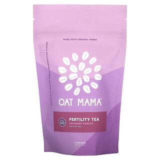Oat Mama, Fertility Tea, 라즈베리 바닐라, 카페인 무함유, 티백 14개, 32g
