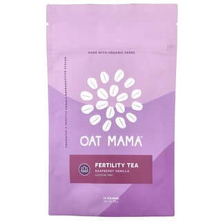 Oat Mama, Vruchtbaarheidsthee, Framboos Vanille, Cafeïnevrij, 14 theezakjes, 32 g