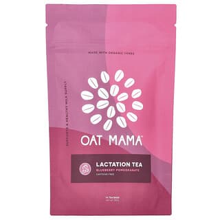 Oat Mama, 泌乳茶，藍莓石榴味，無咖啡萃取，14 茶包，32 克