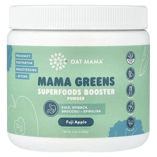 Mama Greens, Superfoods Booster Powder, Fuji Apple, 6.35 oz (180 g)