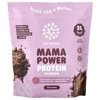 Oat Mama, Poudre de protéines Mama Power, Chocolat, 555 g