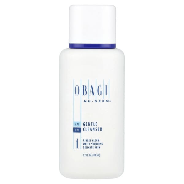 Obagi, Nu-Derm® ผลิตภัณฑ์ทำความสะอาดสูตรอ่อนโยน ขนาด 6.7 ออนซ์ (198 มล.)