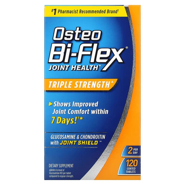Osteo Bi-Flex (أوستيو باي-فليكس)‏, أقراص لصحة المفاصل والقوة الثلاثية، 120 قرصًا مغلَّفًا