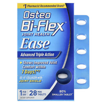 Osteo Bi-Flex, Osteo Bi-Flex, effortless, UC-II collagen formula, 28 mini tablets