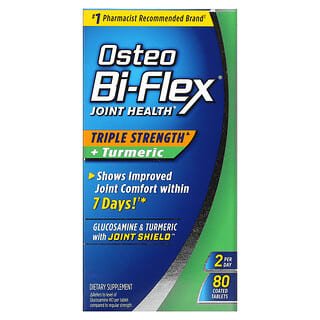 Osteo Bi-Flex, ジョイントヘルス、トリプルストレングス+ターメリック、80コーティング錠