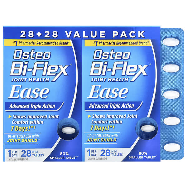 Osteo Bi-Flex, 關節健康，舒緩，三倍強度，2 包，每包 28 片迷您片