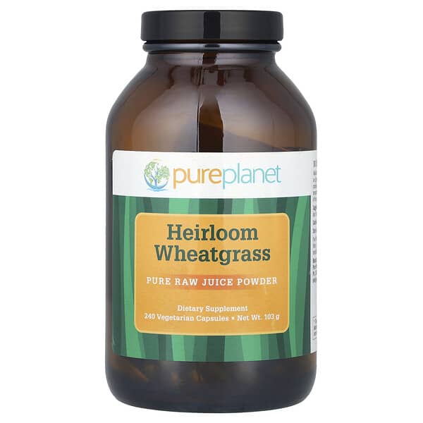 Heirloom Wheatgrass, 240 Vegetarian Capsules