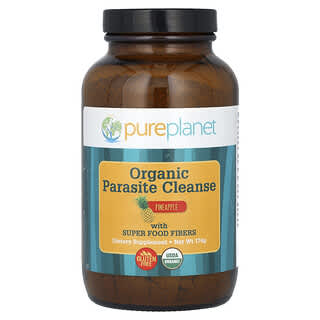 Pure Planet, Suplemento de limpieza orgánico contra los parásitos, Piña, 174 g