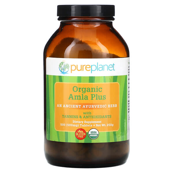 Pure Planet, Organic Amla Plus, 500 mg, 500 Tablets