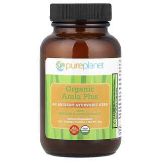 Pure Planet, Amla Plus Organik, 100 Tablet