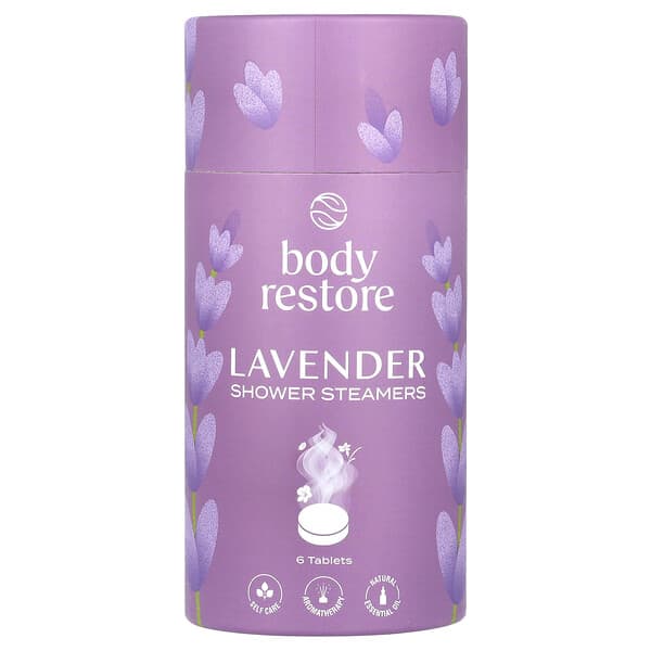 Body Restore, 샤워 스티머, 라벤더, 6정, 5.3oz