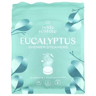 Body Restore, Vapeurs de douche, Eucalyptus et menthe, 15 comprimés, 398 g