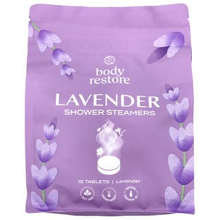 Body Restore, Vaporizadores para la ducha, Lavanda, 15 comprimidos, 13,2 oz