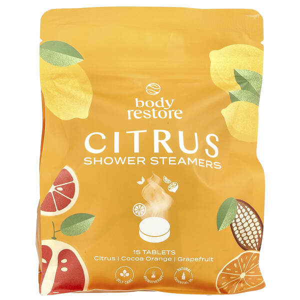 Body Restore, 샤워 스티머, 시트러스, 15정, 13.2oz